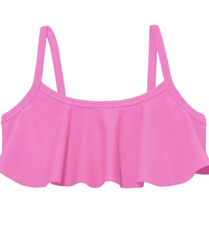 Top para niñas con volantes para nadar