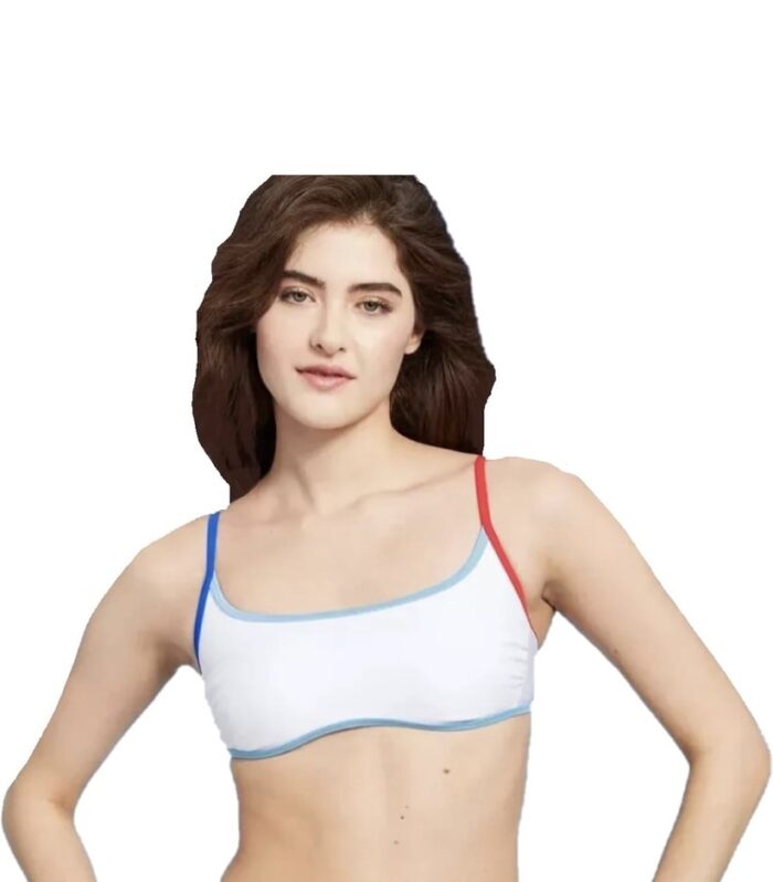 Bikini Deportivo Blanco para Mujer | Traje de Baño Moderno con Tirantes Ajustables