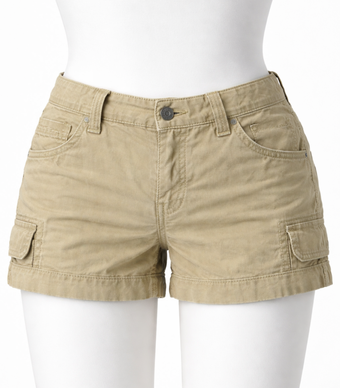 short-beige-casual-mujer-bolsillos-moderno