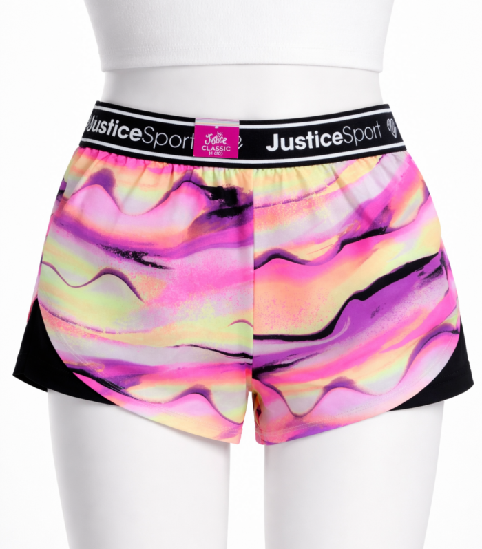 short-deportivo-nina-justice-sport-multicolor