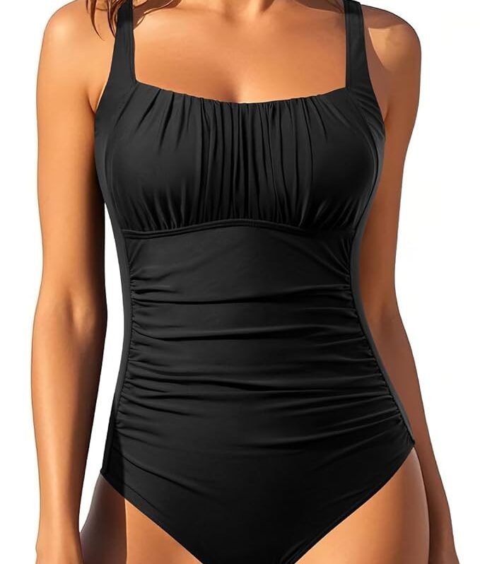 Traje de Baño Negro Entero para Mujer talla 2XL